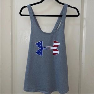 New Under Armour Tank Top USA Flag